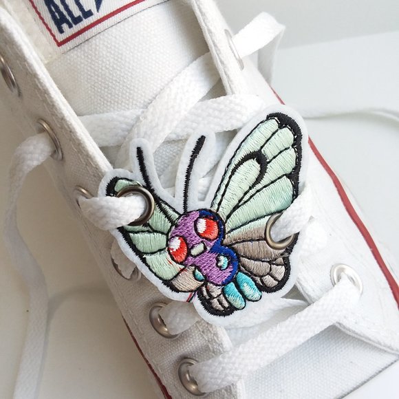 greenirishmoon Accessories - Anime pokemon butter free shoe charm Roller Skates shoelace patch
